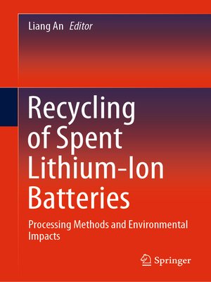 cover image of Recycling of Spent Lithium-Ion Batteries